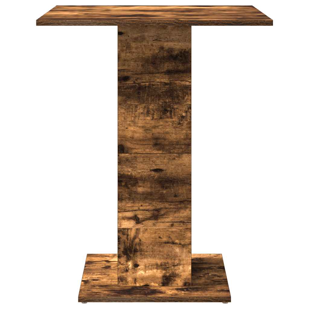 Bistro Table Smoked Oak 60x60x75 cm Engineered Wood